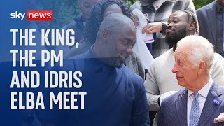 The King and Idris Elba discuss youth violence at King's Trust event