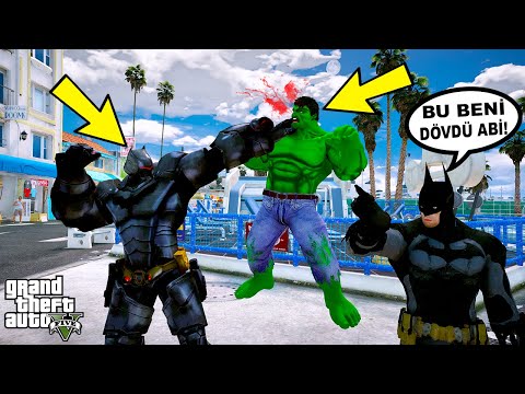 BATMAN HULK'TAN DAYAK YİYOR VE ABİSİNİ ÇAĞIRIYOR! - GTA 5