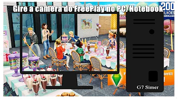 Como girar a câmera no The Sims FreePlay PC?