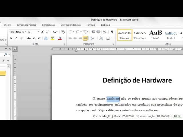 Como inserir número de chamada (Nota de rodapé). :: Professor Vilmar