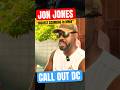 Jon Jones ironically calls DC a bad person #shorts