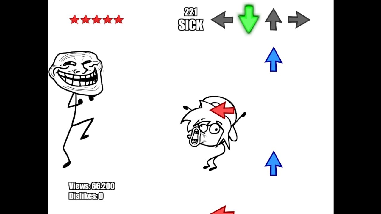 FNF: awesome mod V2 - troll (by lubario) [FC]