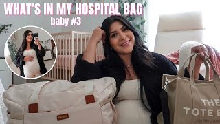 WHATS IN MY HOSPITAL BAG BABY #3