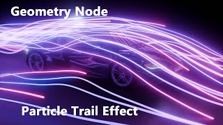 Create stunning particle trails in Blender4.1 using the geometry node