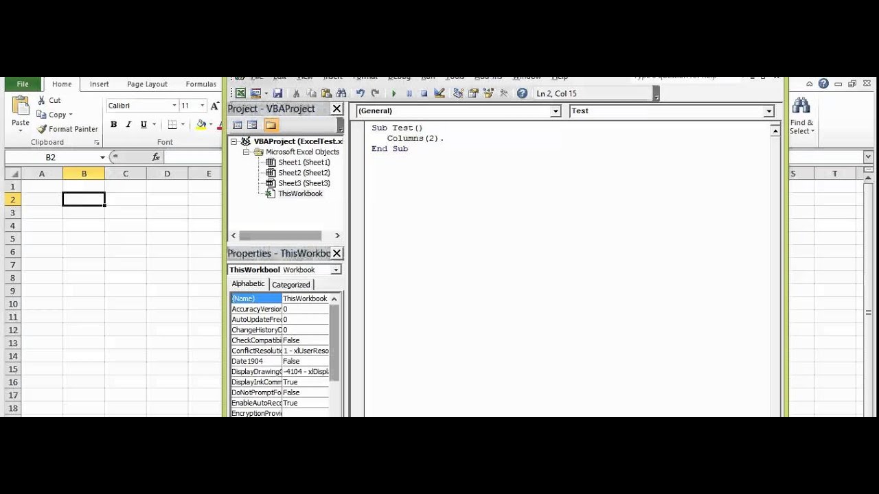 Microsoft Excel Macro How To Change Column Width Youtube