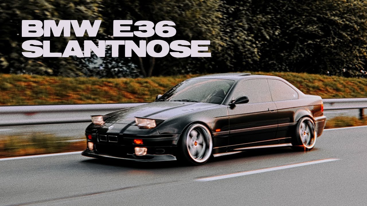 BMW E36 Slantnose - Pop-up Headlights - YouTube