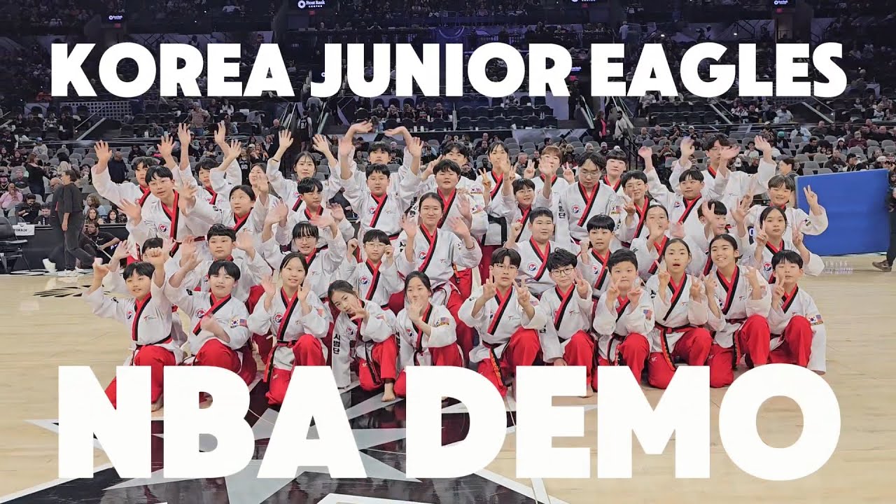 청사태권도 미국원정대 NBA 하프타임 시범공연 (with.이글스 시범단)