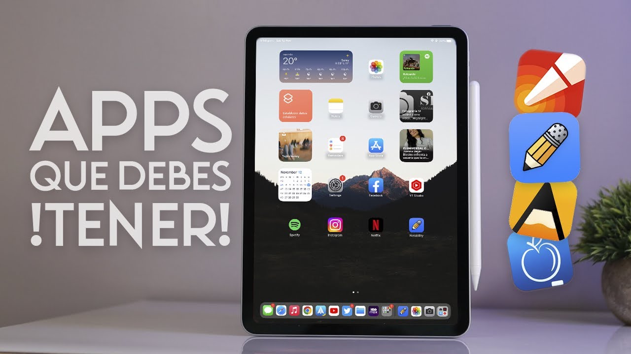 Las Mejores APPS Para Tu iPad + Apple Pencil 😍 - YouTube