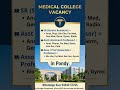 Medical College Vacancy. #bridgeplacementsjobs #doctorjobs #medicaljobs #hospitaljobs #gynec