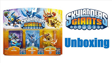 Skylanders Giants Pop Fizz + Whirlwind Series 2 + Trigger Happy Series 2 + Unboxing
