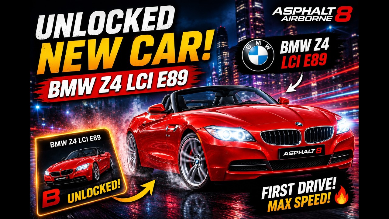 🏎️ UNLOCKING BMW Z4 LCI E89 | Asphalt 8 Gameplay 🔥 - YouTube