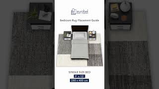 How to Choose the Right Area Rug Size for Your Single & Double Bed #homedecor #lifestyle #trending