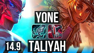 YONE vs TALIYAH (MID) | 10/0/2, 6 solo kills, Legendary, 500+ games | BR Challenger | 14.9