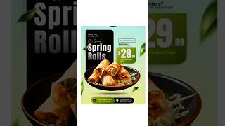 Food Poster Design in Canva - Canva tutorial   #shortsvideo #canvatutorial #design #graphicdesign