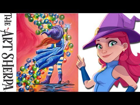 How To Paint Stella from Bubble Witch Saga 3 beginner Acrylic painting tutorial