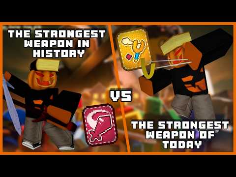 Thumbnail for THE STRONGEST WEAPON IN HISTORY VS THE STRONGEST WEAPON OF TODAY!!! Roblox Block Tales