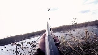 Охота на утку. Мороз, лёд, сильный ветер. МР-153. Охота на утку. Мороз, лёд, сильный ветер. МР-153.