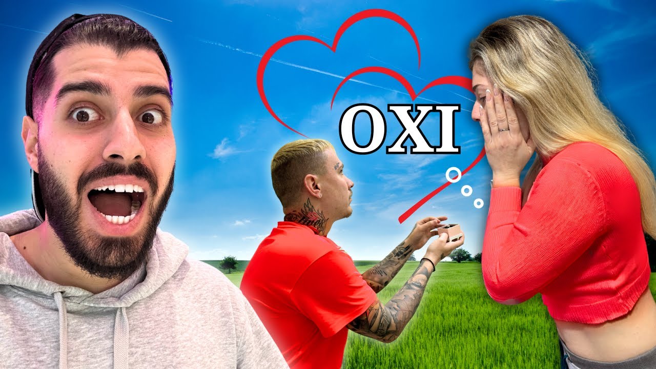 Έκανε Πρόταση Γάμου Στη Κοπέλα Του *Δεν Πηγε Καλα*