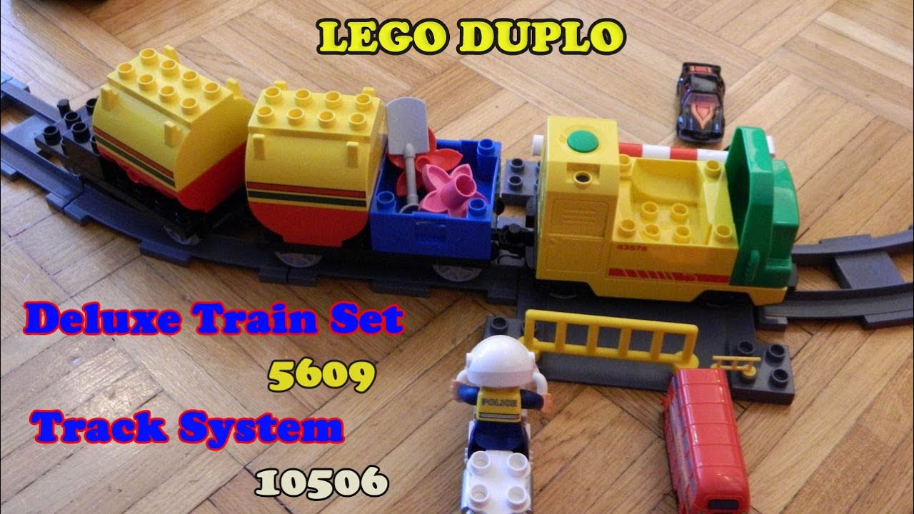 Pociąg Tory Zwrotnice I Klocki Lego Duplo Deluxe Train Set