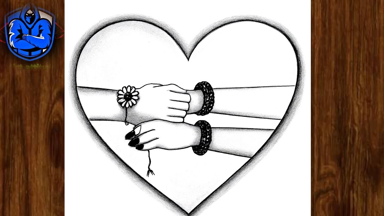 Happy rakshabandhan drawing easy|brother and sister love|rakhi special drawing easy|rakhi drawing