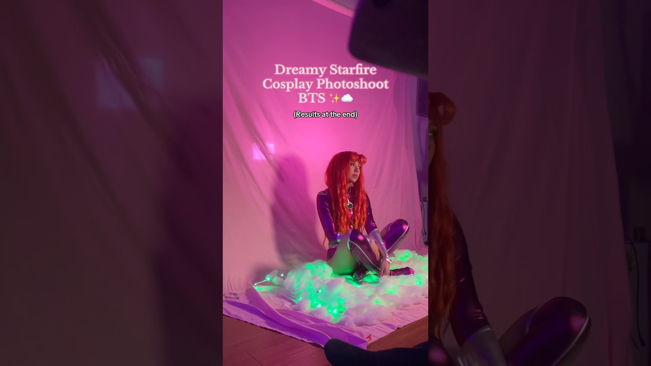 I’m OBSESSED with the way this shoot turned out ✨☁️ #photoshoot #starfire #cosplay #starfirecosplay
