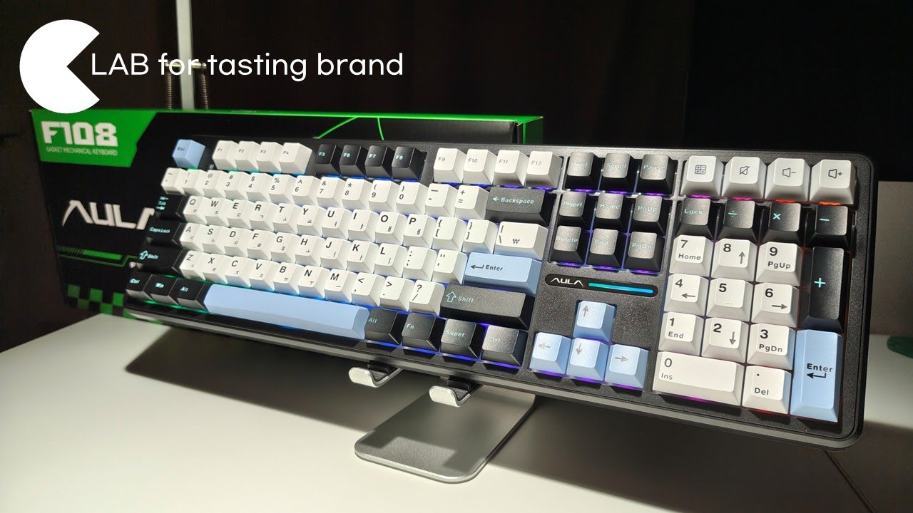 기계식 키보드 입문은 꼭 이걸로 하세요 【독거미 AULA F108 저소음바다축】