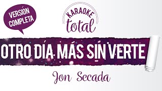 Otro Día Más Sin Verte - Jon Secada - Karaoke Cantado con Letra (HD)