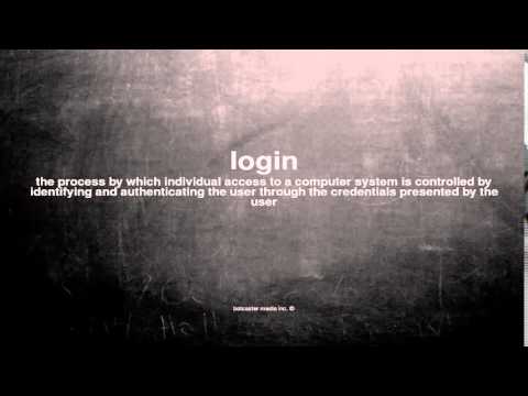 What does login mean