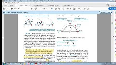 Chap 11.1 - Circular motion at constant speed  (b): Rotational coordinates