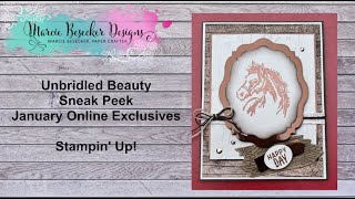 Unbridled Beauty Sneak Peek - January's Online Exclusive  Stampin' Up!
