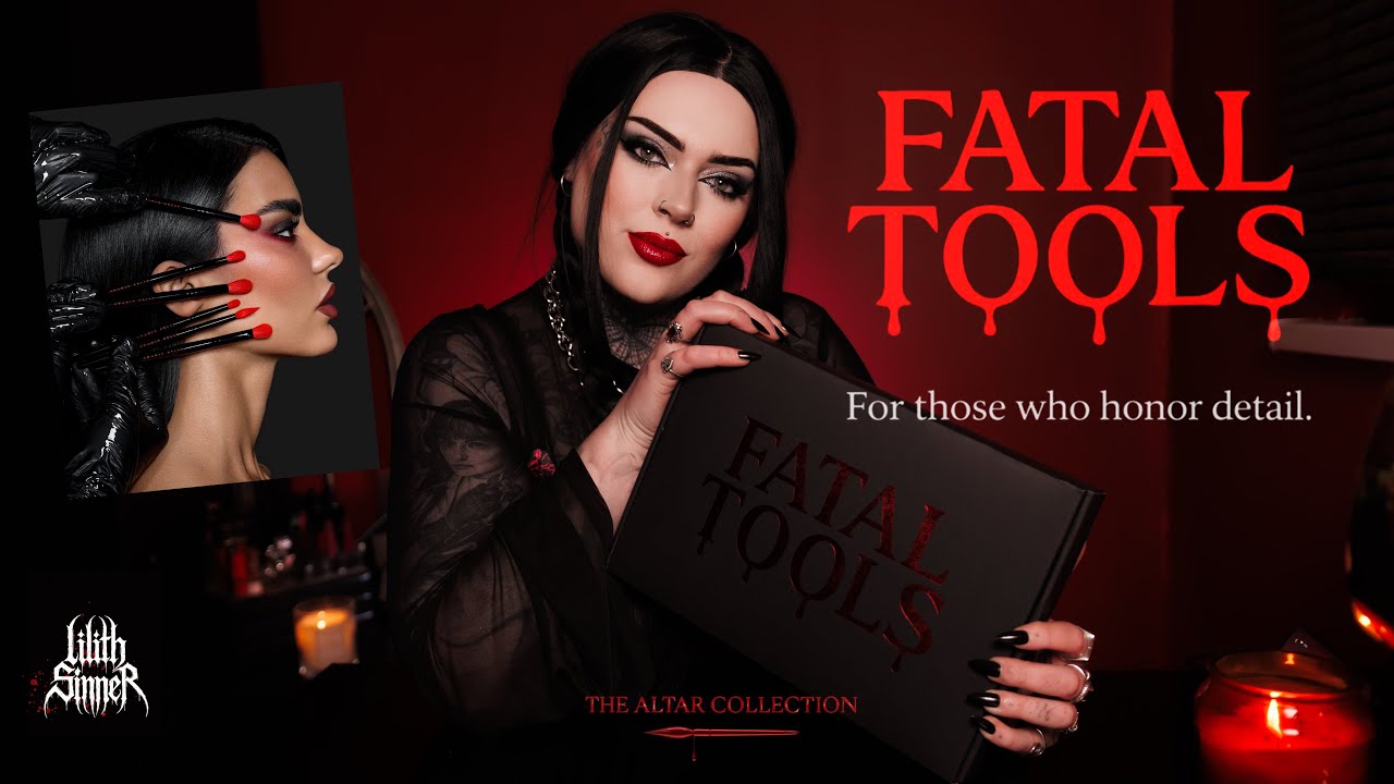 Fatal Tools Unboxing luxury gothic makeup brushes! | Fatal Tools 🩸 - YouTube