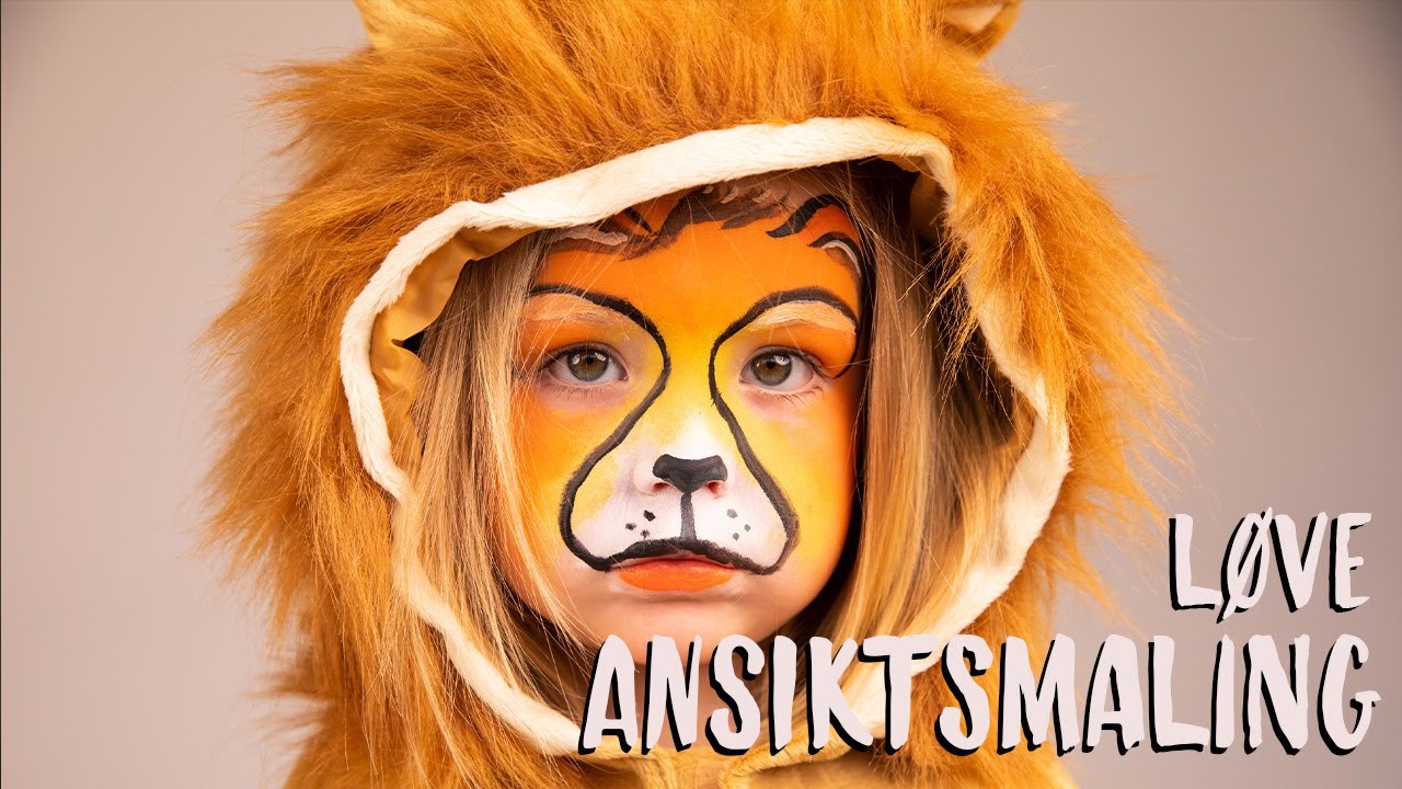 Ansiktsmaling - slik sminker du deg som en løve