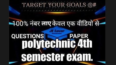 CSPA // control system questions paper // Diploma Electrical engineering 4th semester