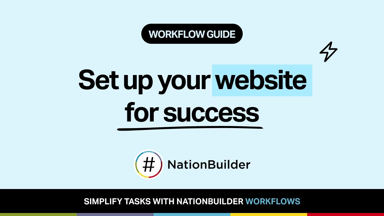 Workflow guide: Set up your website for success