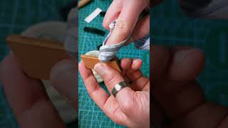Transform your mistake into opportunity - Scraps of a wallet transformed into keyfobs, Leathercraft