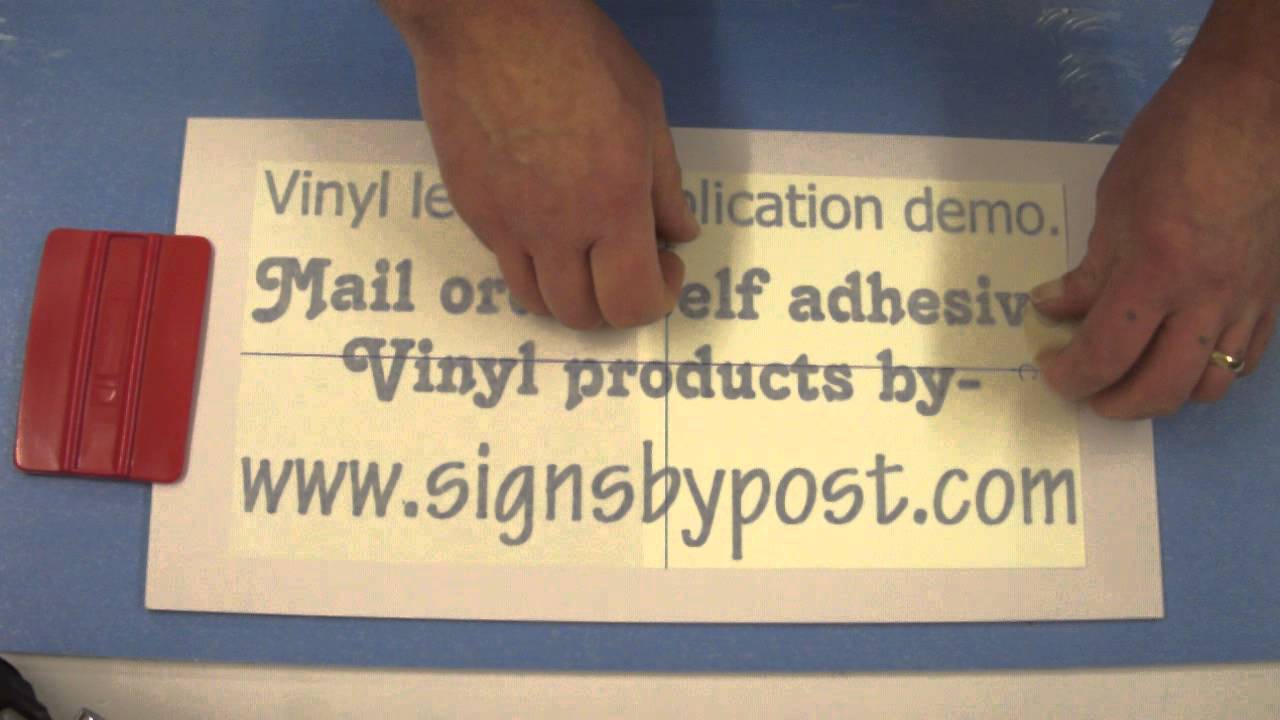 How to apply vinyl letters demonstration YouTube