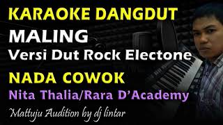 Karaoke Dangdut Maling || Nada Cowok
