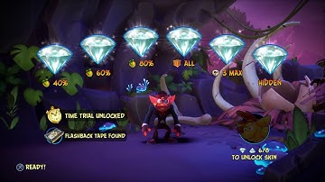 Crash Bandicoot 4 - 106% Walkthrough, Part 30: Dino Dash (All Gems, Perfect Relic)