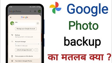 What does backup mean in Google Photos?