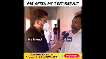 Me after my Test Result | Physics with Umesh Rajoria | Class 11, 12, NEET /JEE #physics #shorts