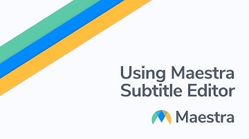 Using Maestra Subtitle Editor