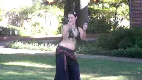 Liz DiMaggio doing Fire Poi