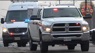 Ontario Fire Marshal - Emergency Preparedness & Response Team Responding.