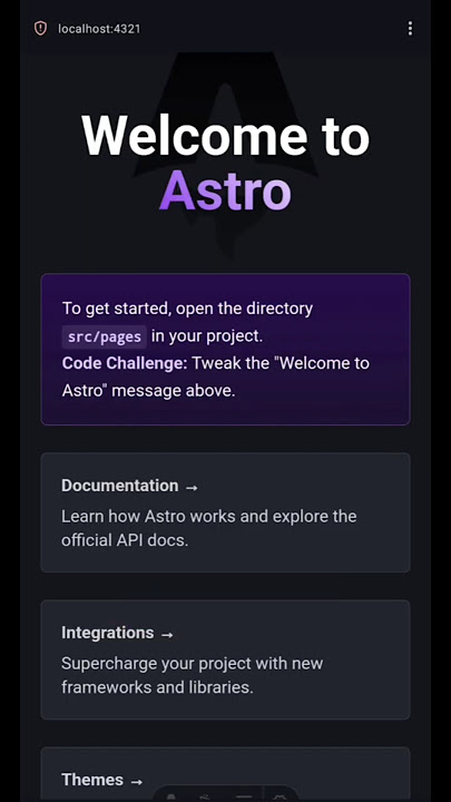 Build Your Website in 60s with Astro Starter Template