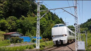 681系特急しらさぎ7号敦賀行き 滋賀岐阜県境付近通過