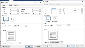 how to change centimeters to inches in word | Change Page Setup Centimeters to Inches in word