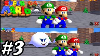 Super Mario 64 Split Screen #3 - The Adventure Continues!🌟 - No Commentary Multiplayer