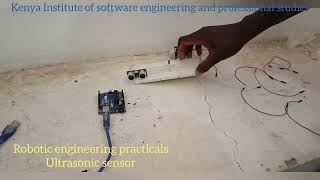 Robotic engineering practicals, Ultrasonic sensor. #computeraideddesign #AIandmachinelearning.