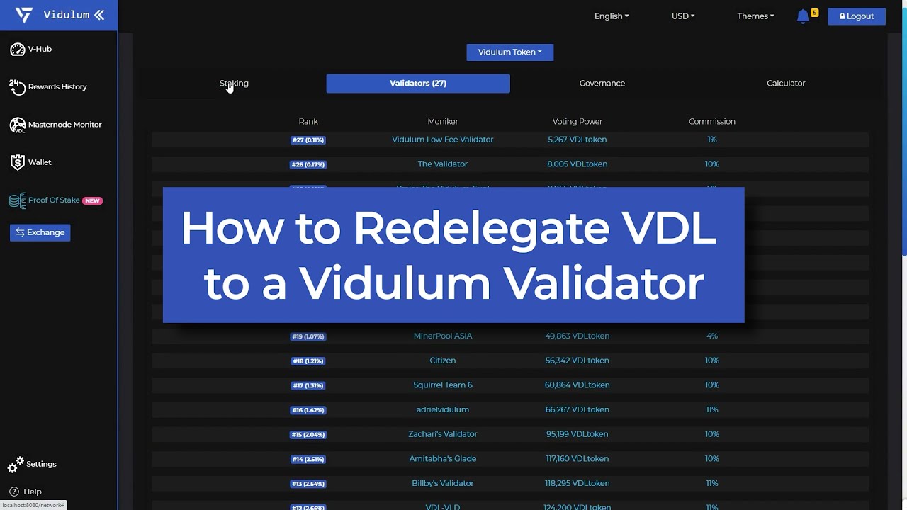 Earn Crypto VDL in Vidulum App - Participate in Blockchain Consensus