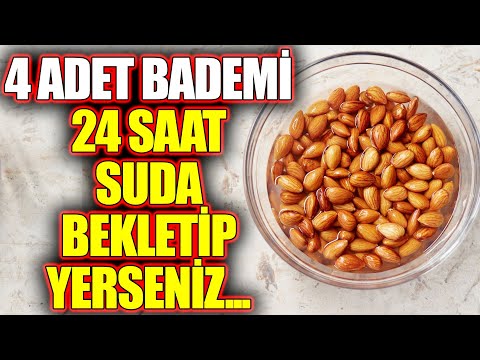 4 Adet Bademi 24 Saat Boyunca Suda Bekletip Yediğinizde Neler Olur